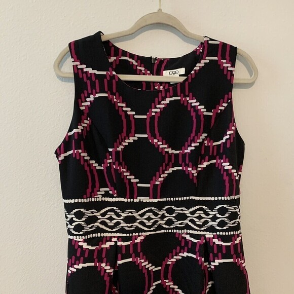 CATO Geometric Print Sheath Dress - Picture 2 of 5